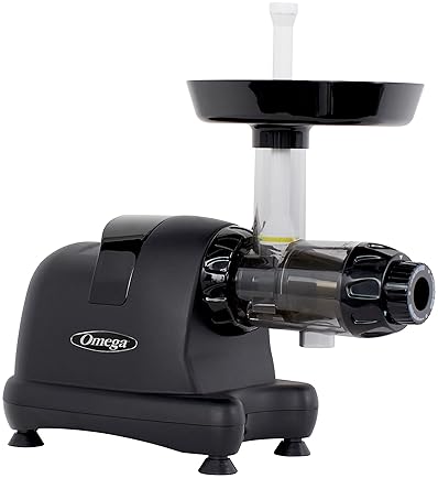 Omega Slow Masticating Juicer with Triple Stage Extractor - Black, 200W