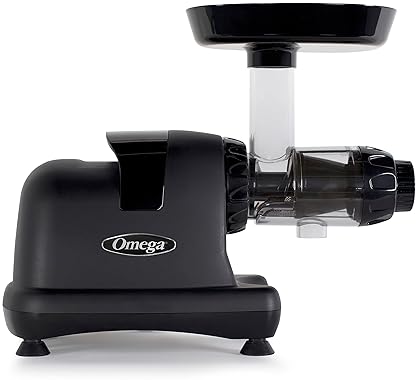 Omega Slow Masticating Juicer with Triple Stage Extractor - Black, 200W