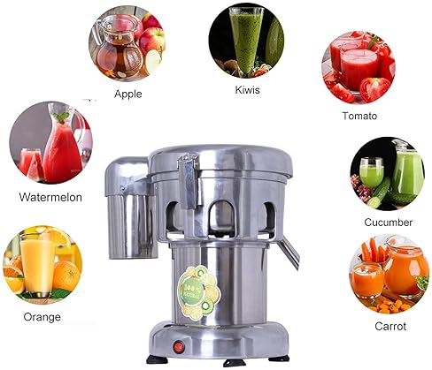 Stainless Steel Commercial Juice Extractor - 370W, Heavy Duty 2800r/min