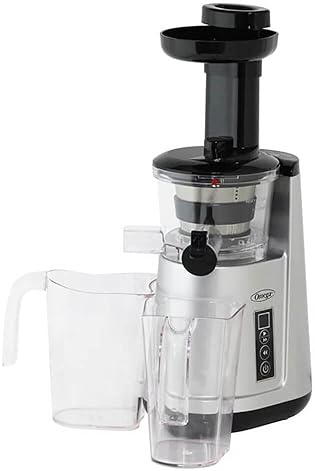 Omega JC3000SV13 Vertical Masticating Cold Press Juicer - Silver, 65 RPM, 150W