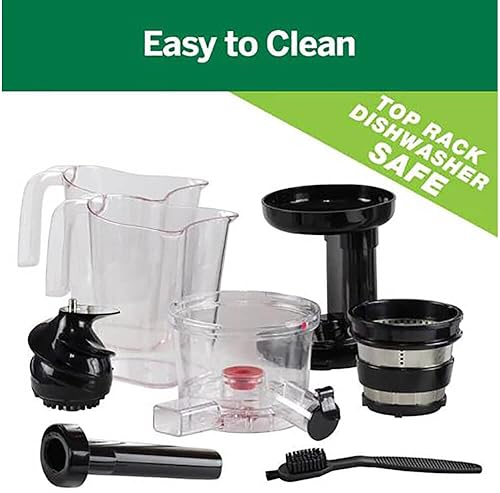 Omega JC3000SV13 Vertical Masticating Cold Press Juicer - Silver, 65 RPM, 150W