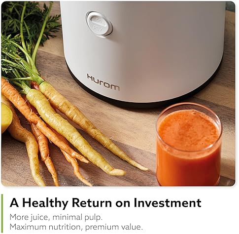 Hurom H320 Slow Juicer | White | Cold Press Juice Machine | High Yield | BPA Free | Easy to Clean