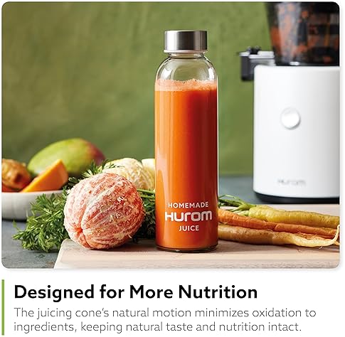 Hurom H320 Slow Juicer | White | Cold Press Juice Machine | High Yield | BPA Free | Easy to Clean
