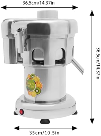Stainless Steel Heavy Duty Commercial Juice Extractor - Centrifugal Juicer for Fruit and Vegetables