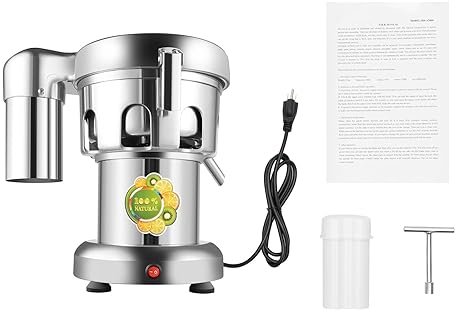 LOHONG Commercial Electric Fruit Juicer - Stainless Steel Citrus Press, 370W, 2800r/min