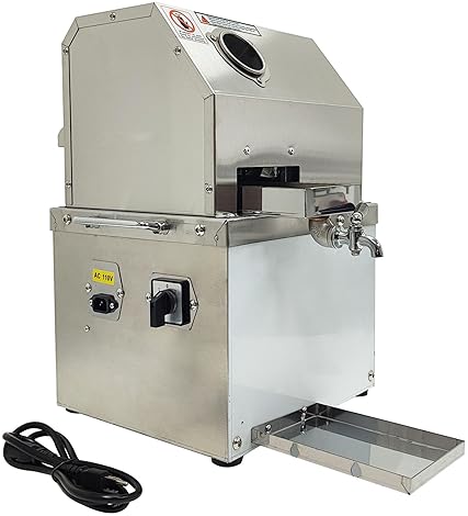 STAINLESS 800W ELECTRIC SUGARCANE JUICER WITH 3 ROLLERS FOR HOME & COMMERCIAL USE