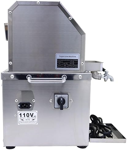 STAINLESS 800W ELECTRIC SUGARCANE JUICER WITH 3 ROLLERS FOR HOME & COMMERCIAL USE