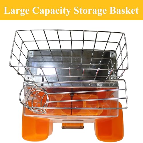 Stainless Steel Commercial Orange Juicer Extractor - 22 Oranges/Min, 110V