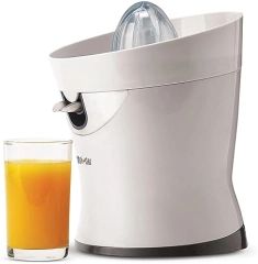 Tribest CitriStar CS-1000 Electric Citrus Juicer - Stainless Steel Strainer & Spout (White)
