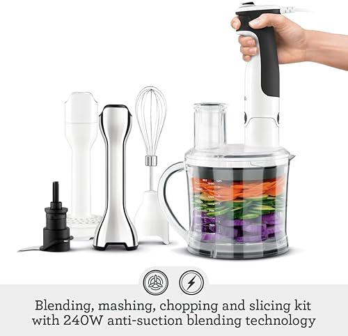 Breville All-In-One Immersion Blender Station, Brushed Stainless Steel
