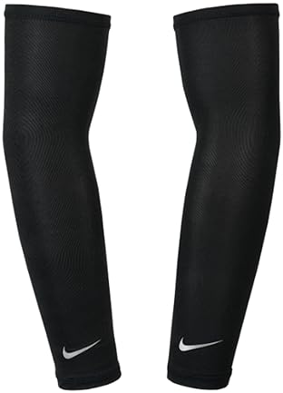 Nike Dri-Fit UV Solar Arm Sleeves - Black - Adult Unisex L/XL