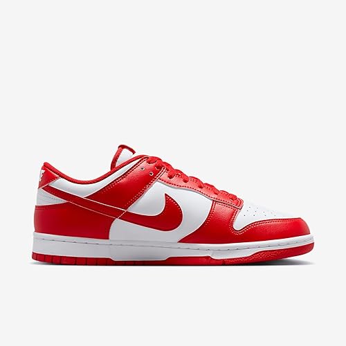Nike Dunk Low Retro Men's Shoes - White/University Red (HF5441-104)