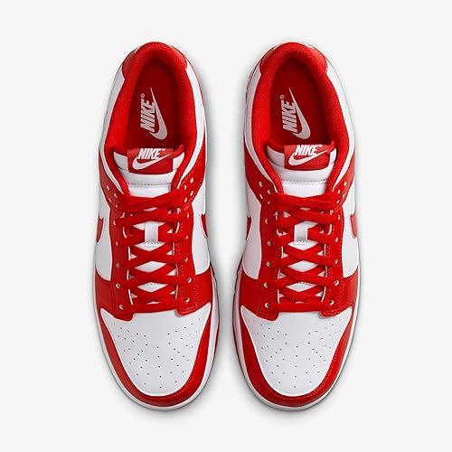 Nike Dunk Low Retro Men's Shoes - White/University Red (HF5441-104)