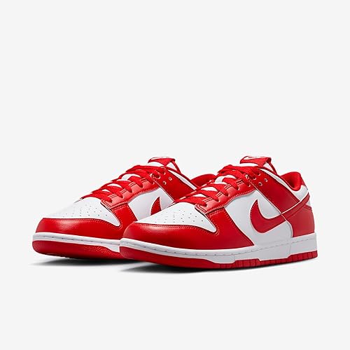 Nike Dunk Low Retro Men's Shoes - White/University Red (HF5441-104)