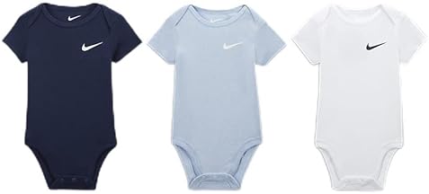 Nike Midnight Navy 3-Pack Onesies - 3 Months