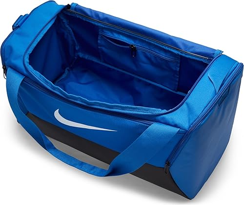 NIKE BRASILIA TRAINING DUFFEL BAG IN GAME ROYAL/BLACK/WHITE