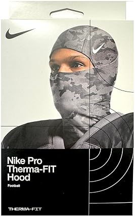 Nike Pro Hyperwarm Hood Balaclava in Grey Camo - Unisex, Therma-Fit Technology