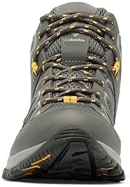 Columbia Men's Granite Trail Mid Waterproof Boots - Dark Grey/Raw Honey, Size 13