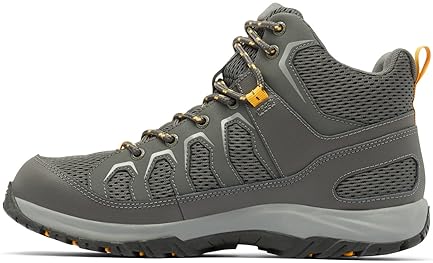 Columbia Men's Granite Trail Mid Waterproof Boots - Dark Grey/Raw Honey, Size 13