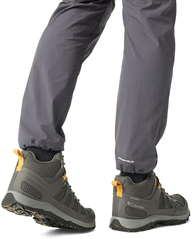 Columbia Men's Granite Trail Mid Waterproof Boots - Dark Grey/Raw Honey, Size 13