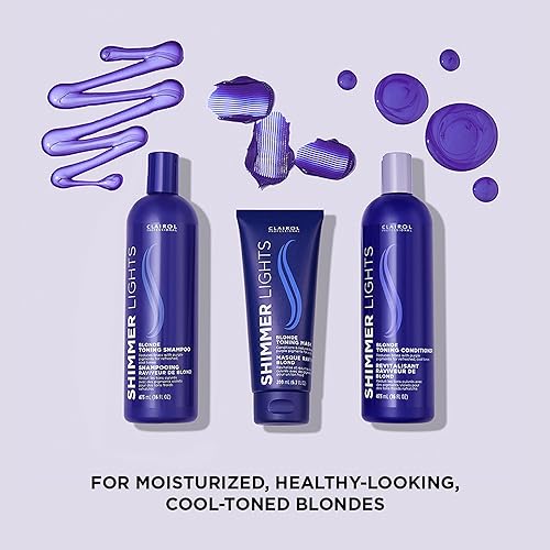 Clairol Shimmer Lights Purple Shampoo | Neutralizes Brass & Yellow Tones