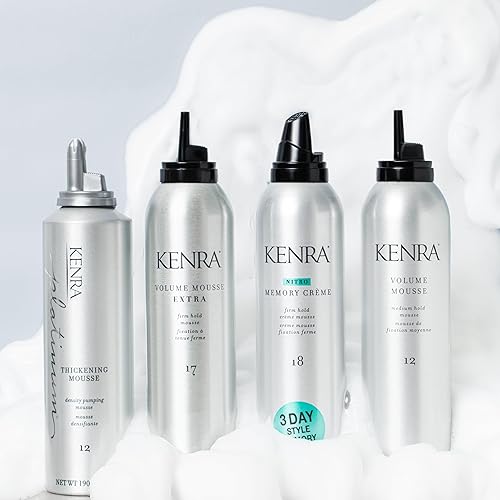 Kenra Volume Mousse Extra 17 | Firm Hold & Alcohol-Free | Non-Drying Lightweight Formula | Frizz Control & Conditioning | Thermal Protection | All Hair Types