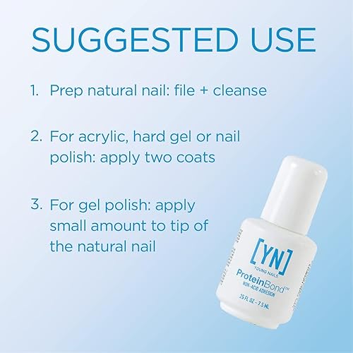 Young Nails Non-Acidic Nail Primer for Gel & Acrylic Nails 0.25 oz - Enhanced Adhesion PH Bonder