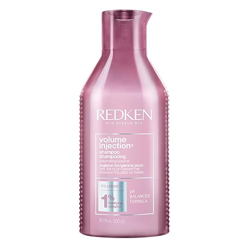 Redken Volume Injection Shampoo - Adds Lift & Body, Volumizes & Detangles, Paraben-Free