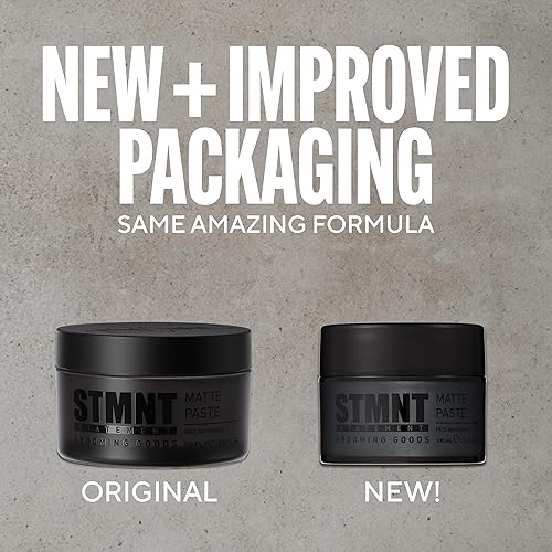 STMNT Grooming Matte Paste 3.38 oz | Strong Hold & High Volume | Hair Clay for Men | Non-Greasy Formula | Dry & Damp Hair Styling