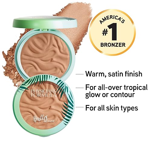 Markwins Physicians Formula Murumuru Butter Bronzer - Silky Glow, Dermatologist Tested, Hypoallergenic, Vegan & Cruelty