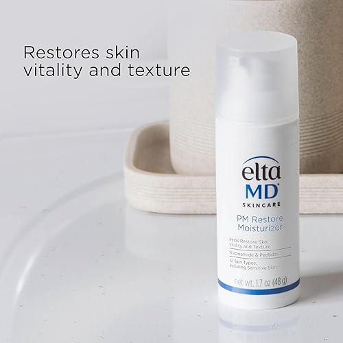 EltaMD PM Restore Face Moisturizer | Nighttime Formula for Elasticity & Vitality | Safe for All Skin Types