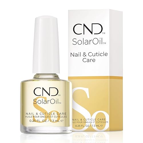 CND SolarOil Cuticle Oil with Jojoba, Vitamin E, Rice Bran, Sweet Almond Oils - Moisturizing & Conditioning Formula