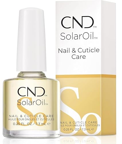 CND SolarOil Cuticle Oil with Jojoba, Vitamin E, Rice Bran, Sweet Almond Oils - Moisturizing & Conditioning Formula