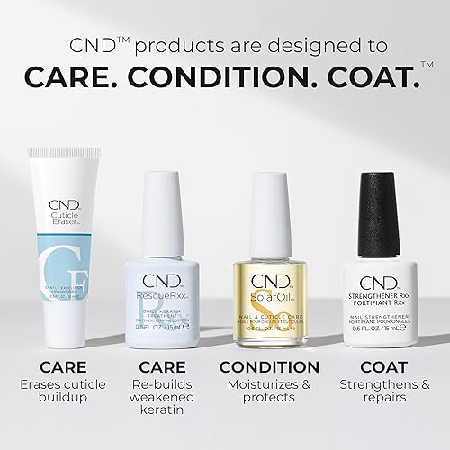 CND SolarOil Cuticle Oil with Jojoba, Vitamin E, Rice Bran, Sweet Almond Oils - Moisturizing & Conditioning Formula