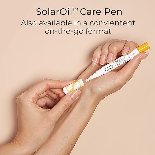 CND SolarOil Cuticle Oil with Jojoba, Vitamin E, Rice Bran, Sweet Almond Oils - Moisturizing & Conditioning Formula