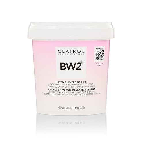 Wella Clairol Professional BW2+ Extra Strength Powder Lightener - Up to 9 Levels of Lift for Hair Highlights