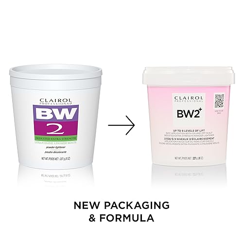 Wella Clairol Professional BW2+ Extra Strength Powder Lightener - Up to 9 Levels of Lift for Hair Highlights