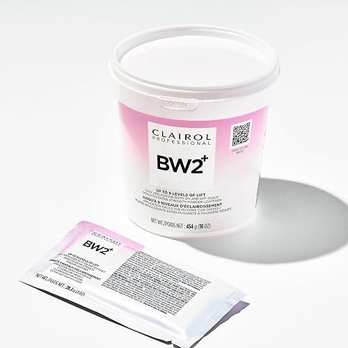 Wella Clairol Professional BW2+ Extra Strength Powder Lightener - Up to 9 Levels of Lift for Hair Highlights