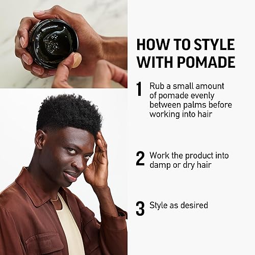 American Crew Men's Hair Pomade with Medium Hold & High Shine, 3 oz