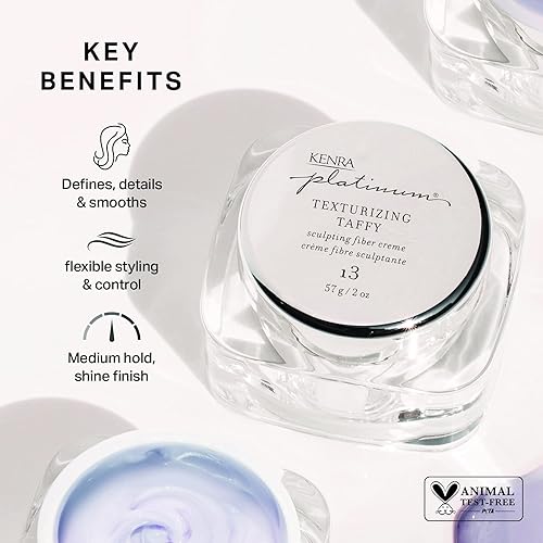 Kenra Platinum Texturizing Taffy 13 Styling Fiber Crème | Medium Hold | All Hair Types