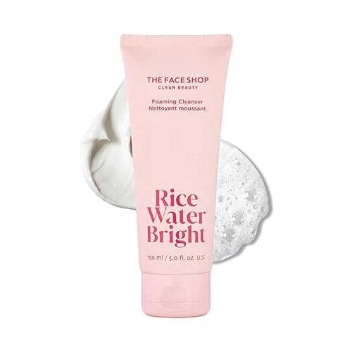 LG HOUSEHOLD&HEALTHCARE Hydrating Rice Water Foaming Facial Cleanser with Ceramide - Vegan Korean Skin Care - 150ml