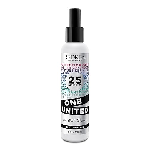 Redken One United Leave In Conditioner - Multi-Benefit Treatment for All Hair Types, Heat Protectant, Paraben-Free