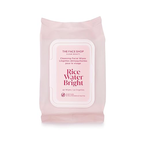 LG HOUSEHOLD&HEALTHCARE Rice Water Bright Makeup Remover Wipes with Cleansing Milk - Korean Vegan Skin Care