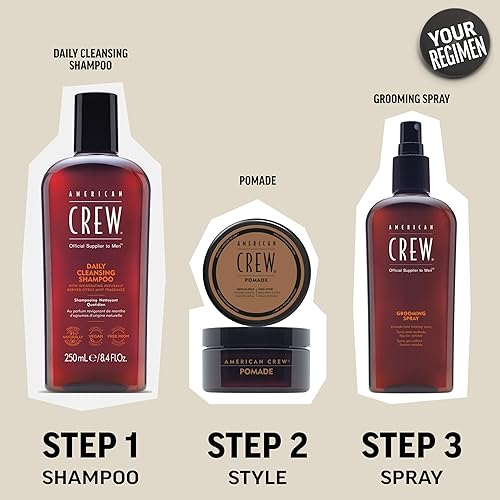 American Crew Men's Firm Hold Hair Styling Gel, Non-Flaking - 33.8 fl oz