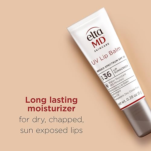 EltaMD UV Lip Balm Sunscreen - Moisturizing & Protecting Dry Lips, Water Resistant, Zinc Oxide