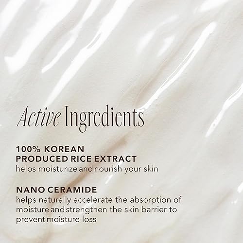 LG HOUSEHOLD&HEALTHCARE Rice Ceramide Moisturizing Emulsion - Lightweight Face Moisturizer - Brightening & Hydrating - Korean Skin Care