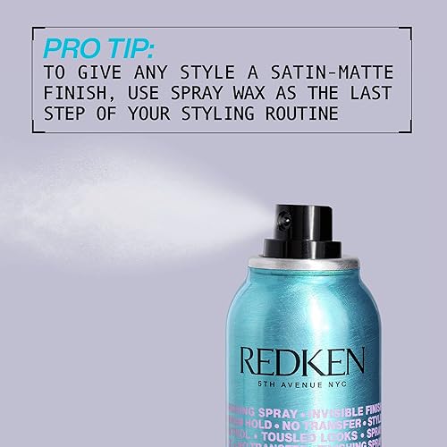 Redken Spray Wax: Volumizing Texture Mist for All Hair Types - Satin-Matte Finish