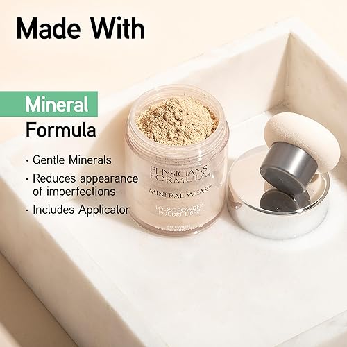 Physicians Formula Mineral Wear Talc-Free Loose Powder Creamy Natural - Dermatologist & Clinically Tested