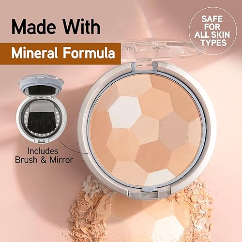 Physicians Formula Multi-Colored Setting Powder Palette - Translucent Finish, Natural Coverage - Dermatologist & Clinically Tested