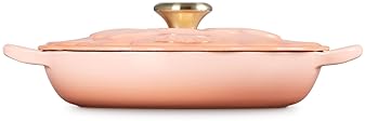 Le Creuset Petal Braiser, 2.25qt, Peche with Light Gold Knob